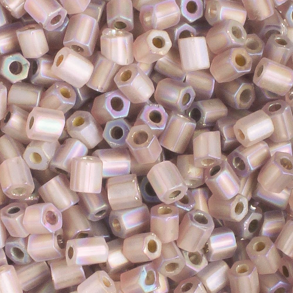 8/0 Hex S/L Frost Amethyst - 10 grams