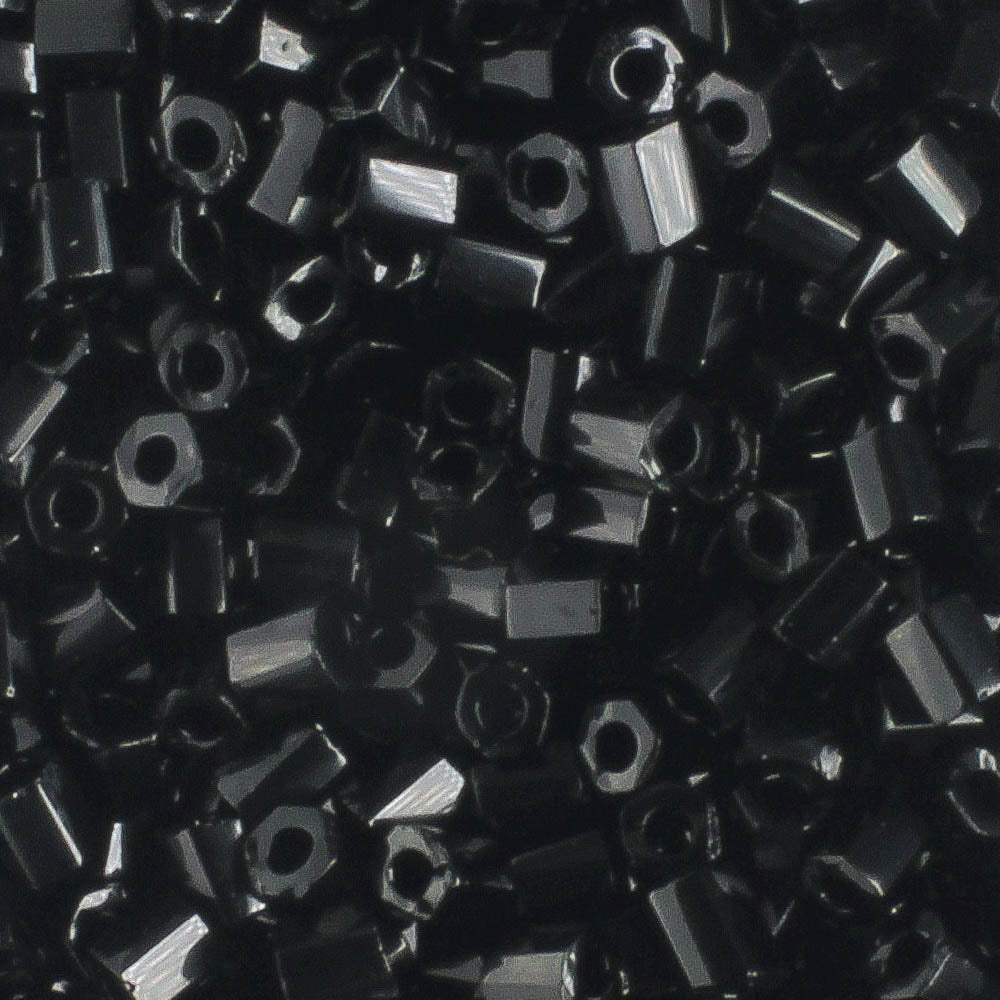 8/0 Hex Black - 10 grams