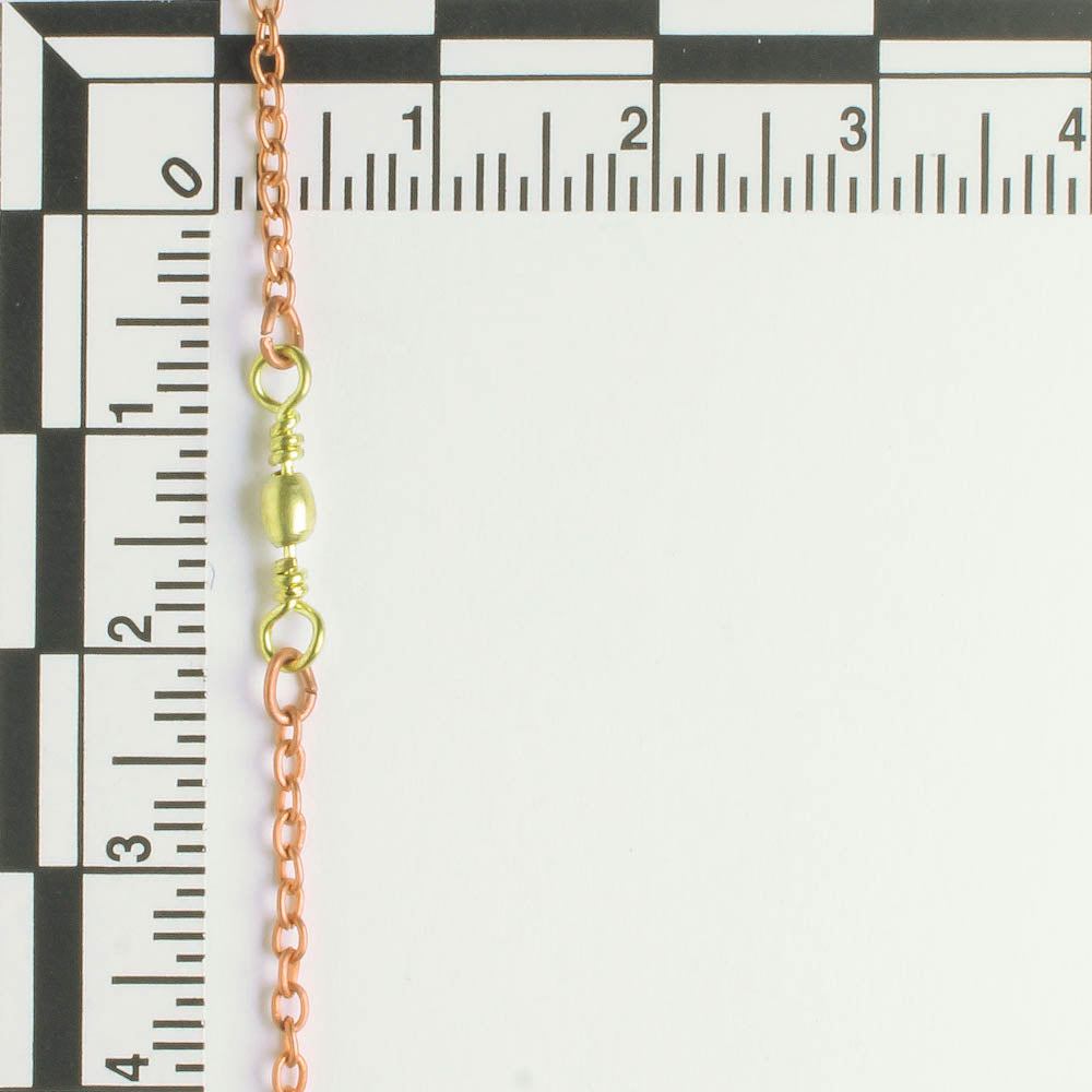 Copper and Brass Chain - foot