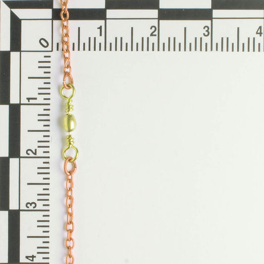 Copper and Brass Chain - foot