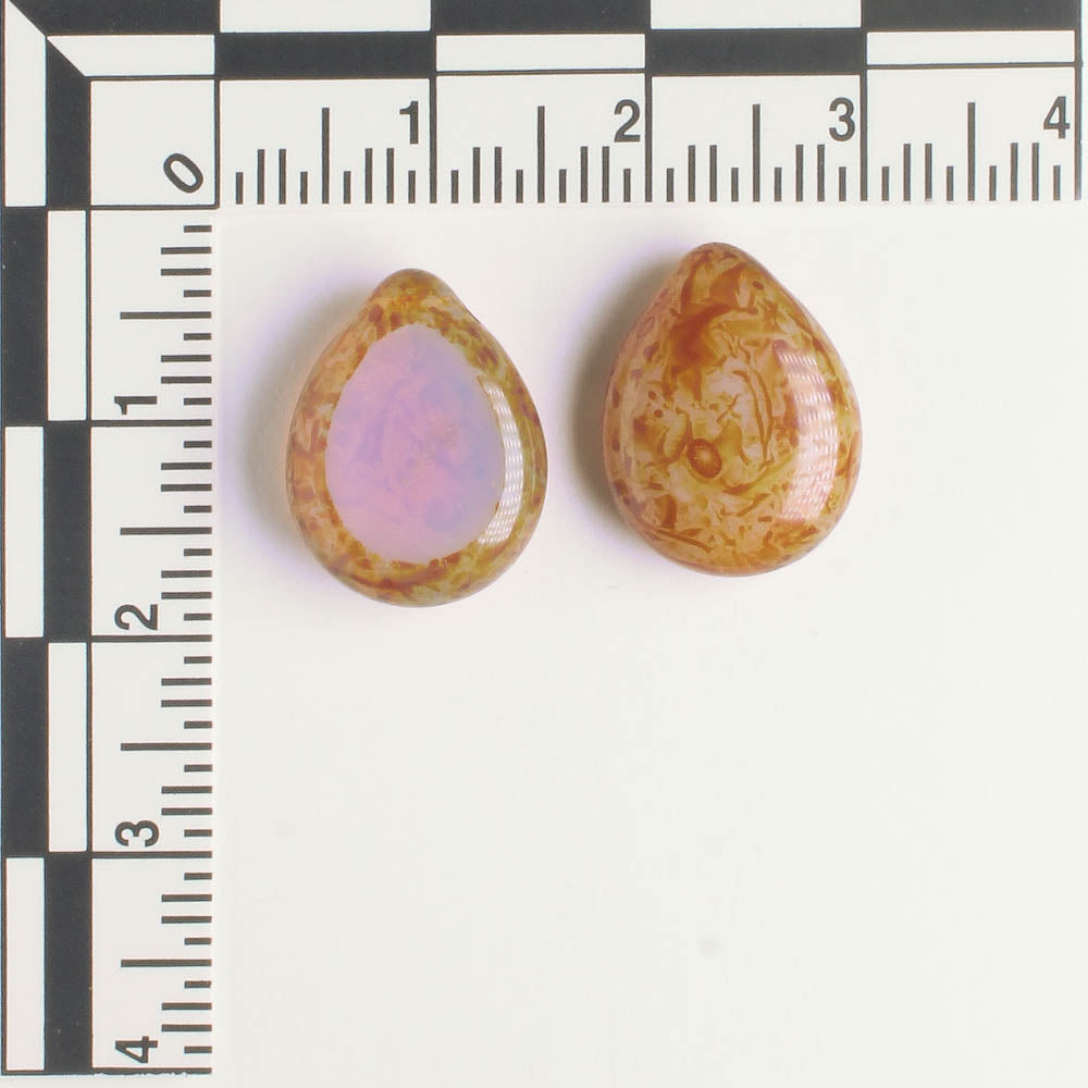 Polished Drop Milky Alexandrite - 18 beads