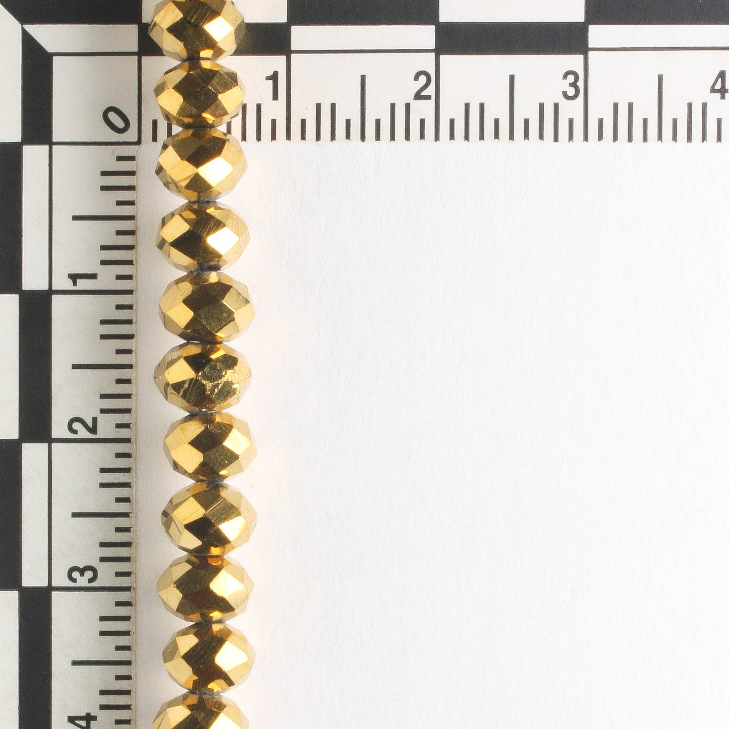 Chinese Crystal Rondelles - 8" strand
