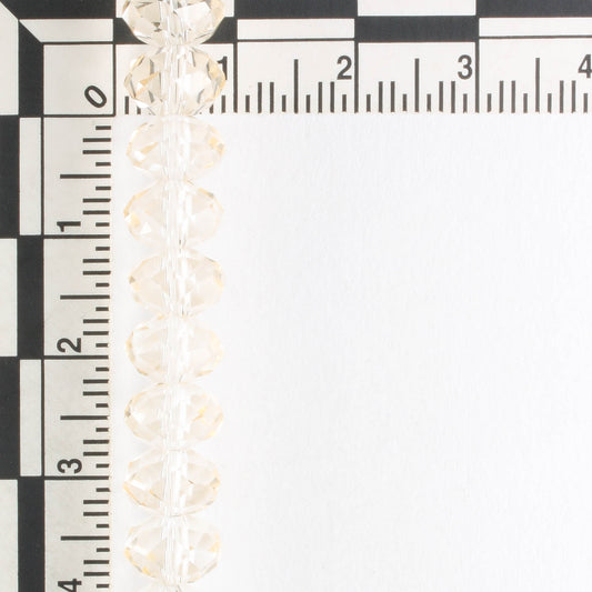 Chinese Crystal Rondelles - 8" strand