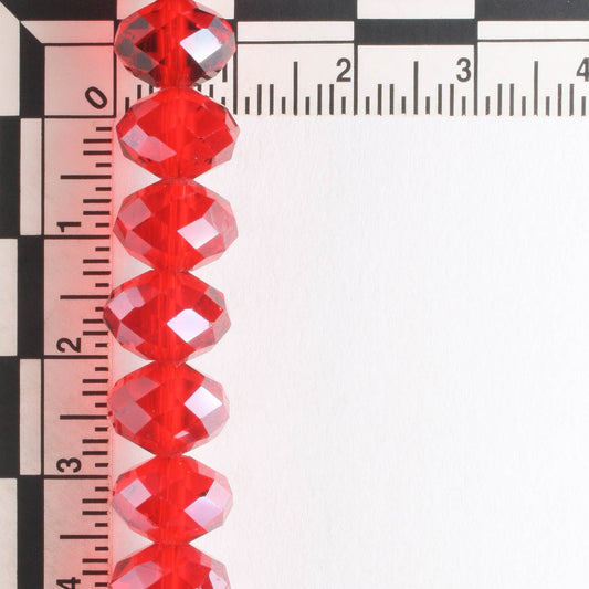 Chinese Crystal Rondelles - 8" strand
