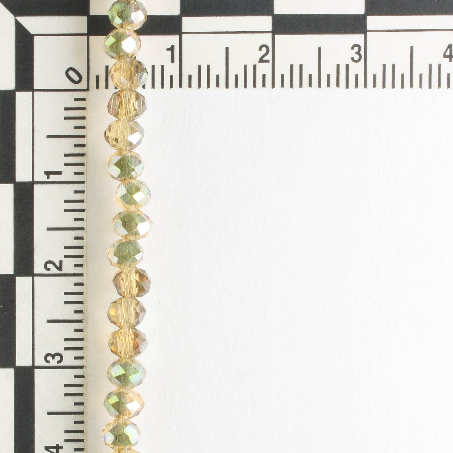Chinese Crystal Rondelles - 8" strand