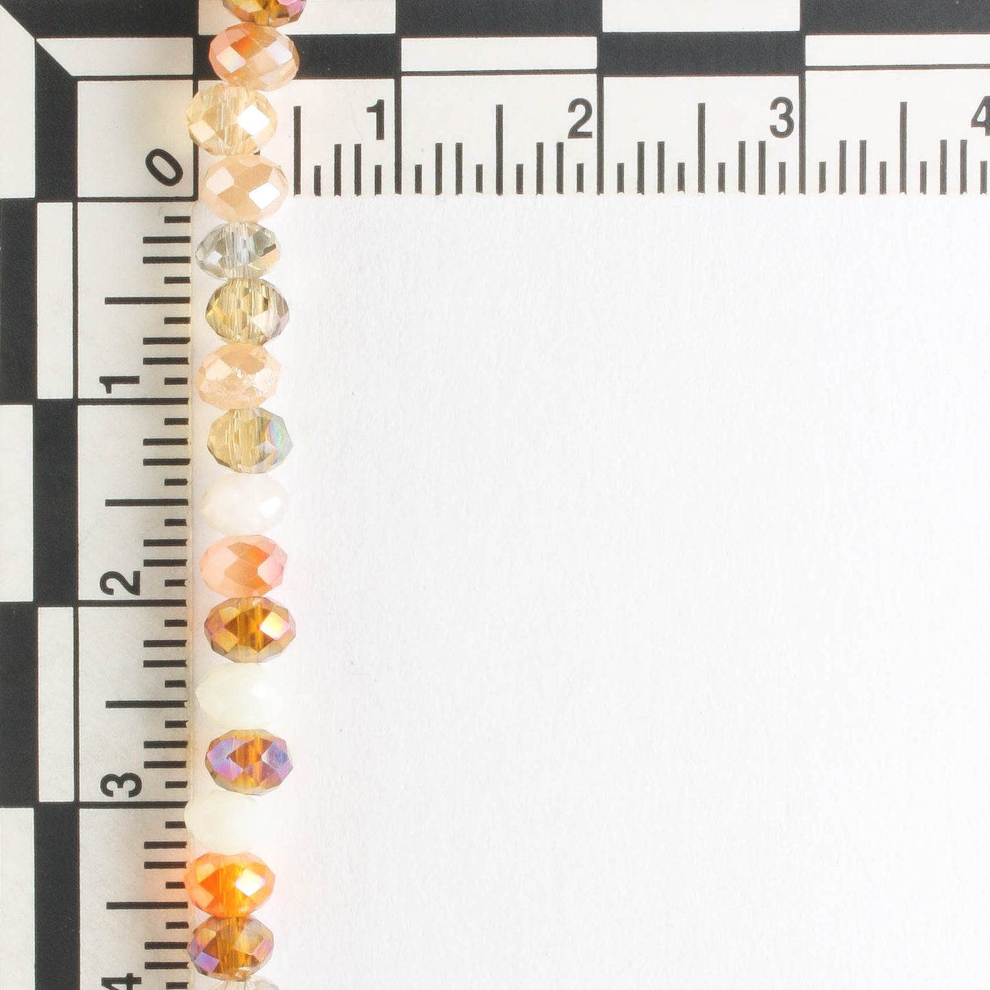 Chinese Crystal Rondelles - 8" strand