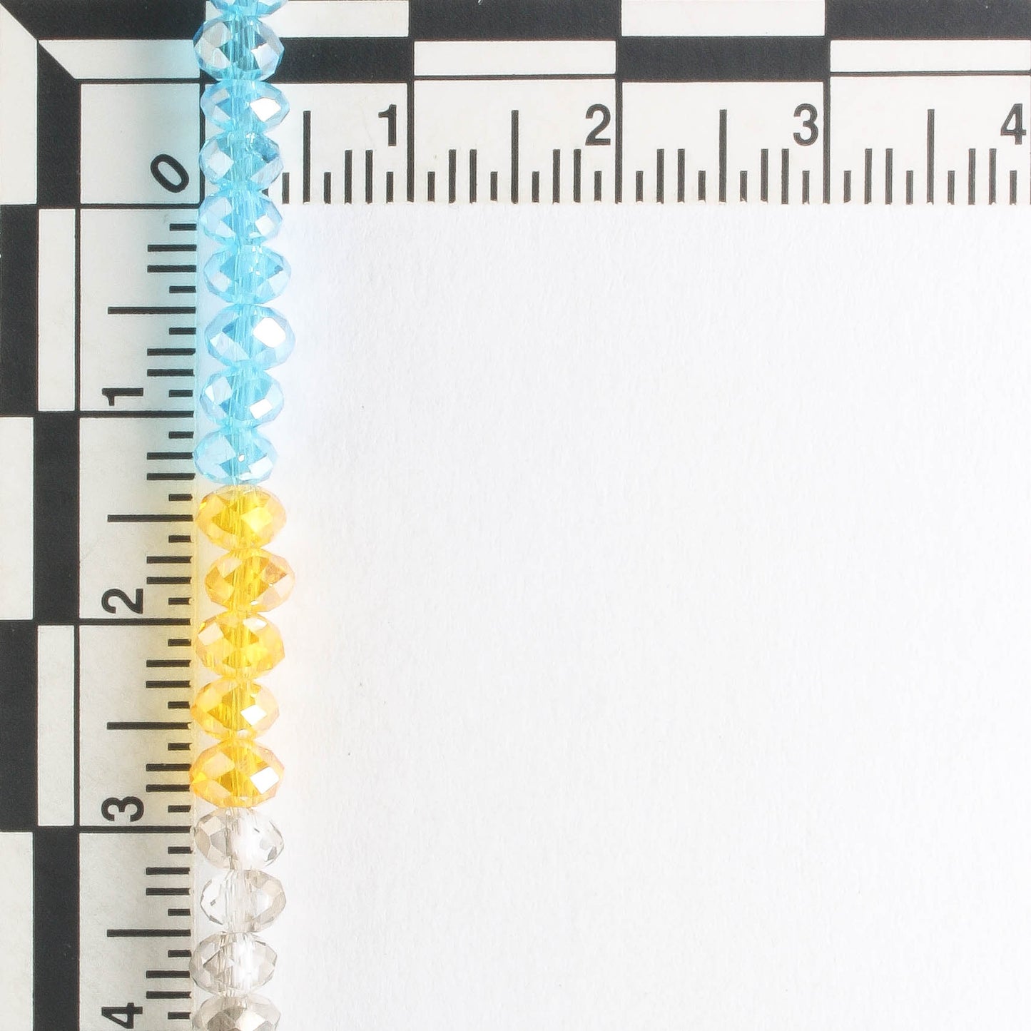 Chinese Crystal Rondelles - 8" strand