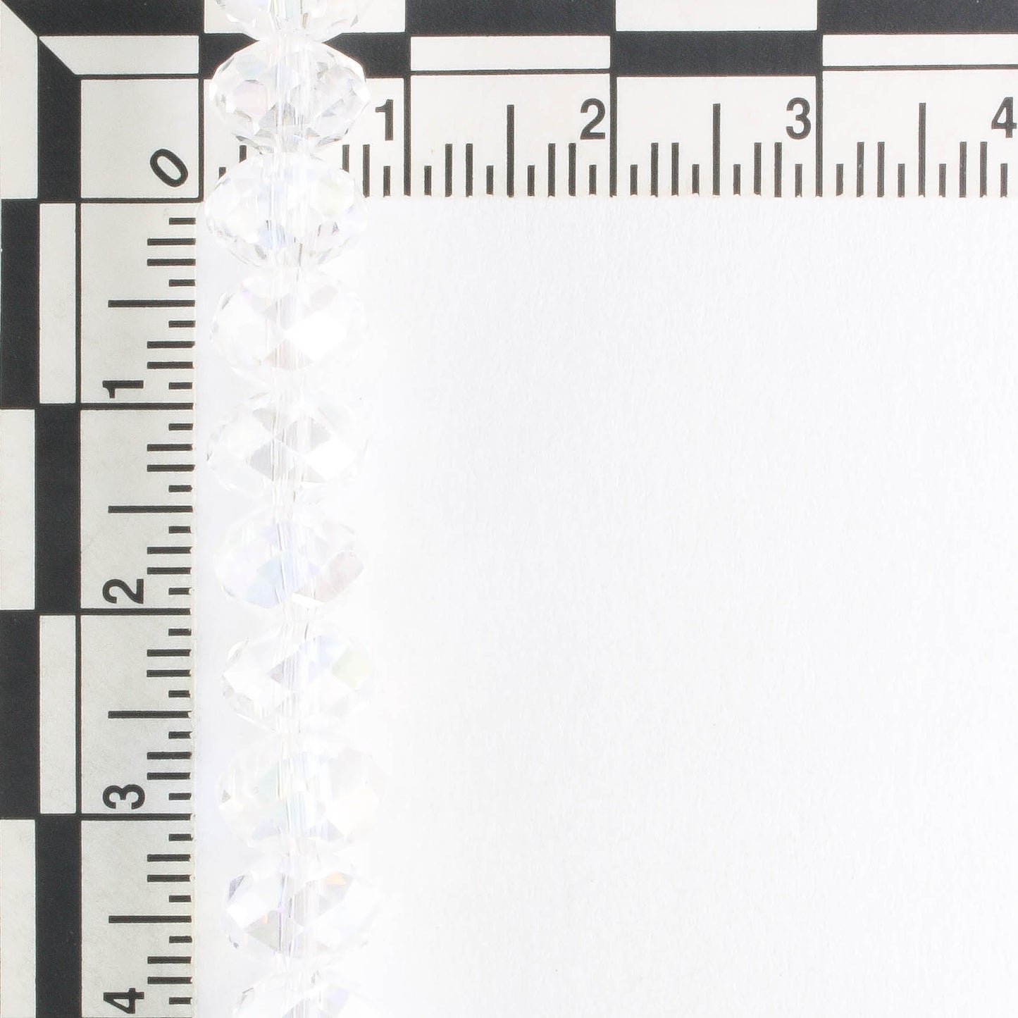 Chinese Crystal Rondelles - 8" strand