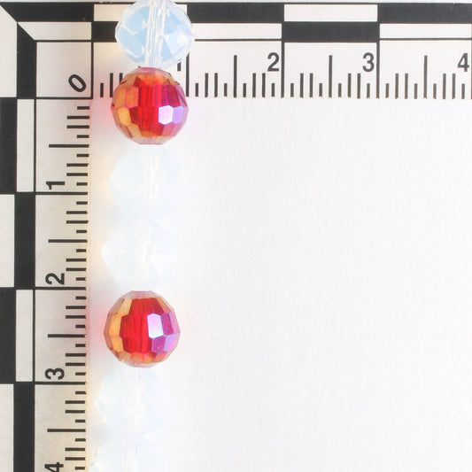 Chinese Crystal Rounds - 8" strand