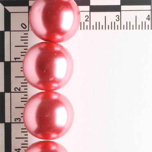 16mm Glass Pearls - 8" strand