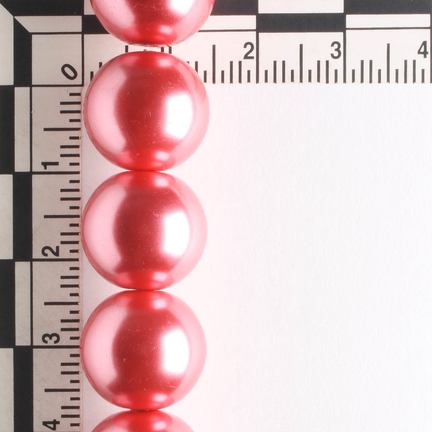 14mm Glass Pearls - 8" strand