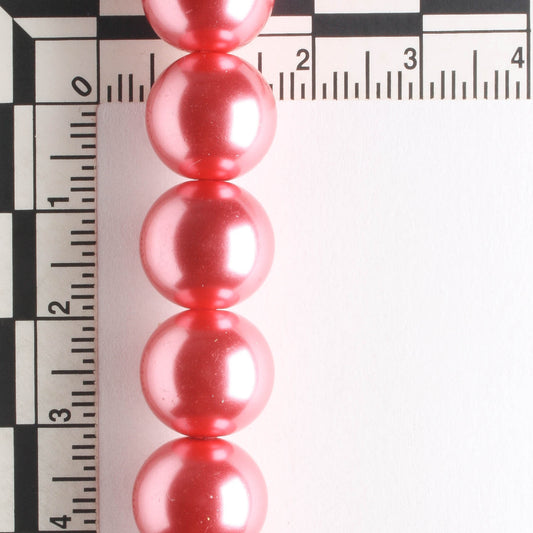 12mm Glass Pearls - 8" strand