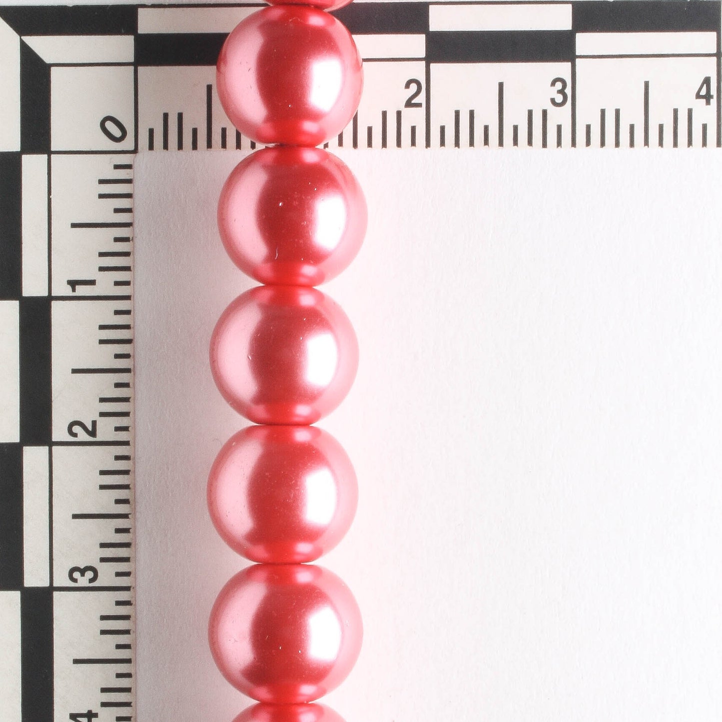 10mm Glass Pearls - 8" strand