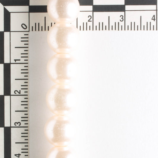 10mm Glass Pearls - 8" strand