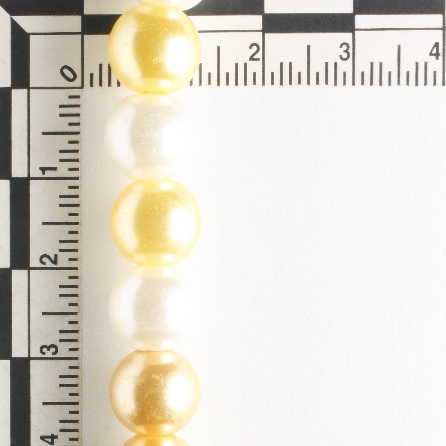 10mm Glass Pearls - 8" strand