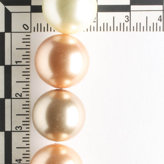 16mm Glass Pearls - 8" strand