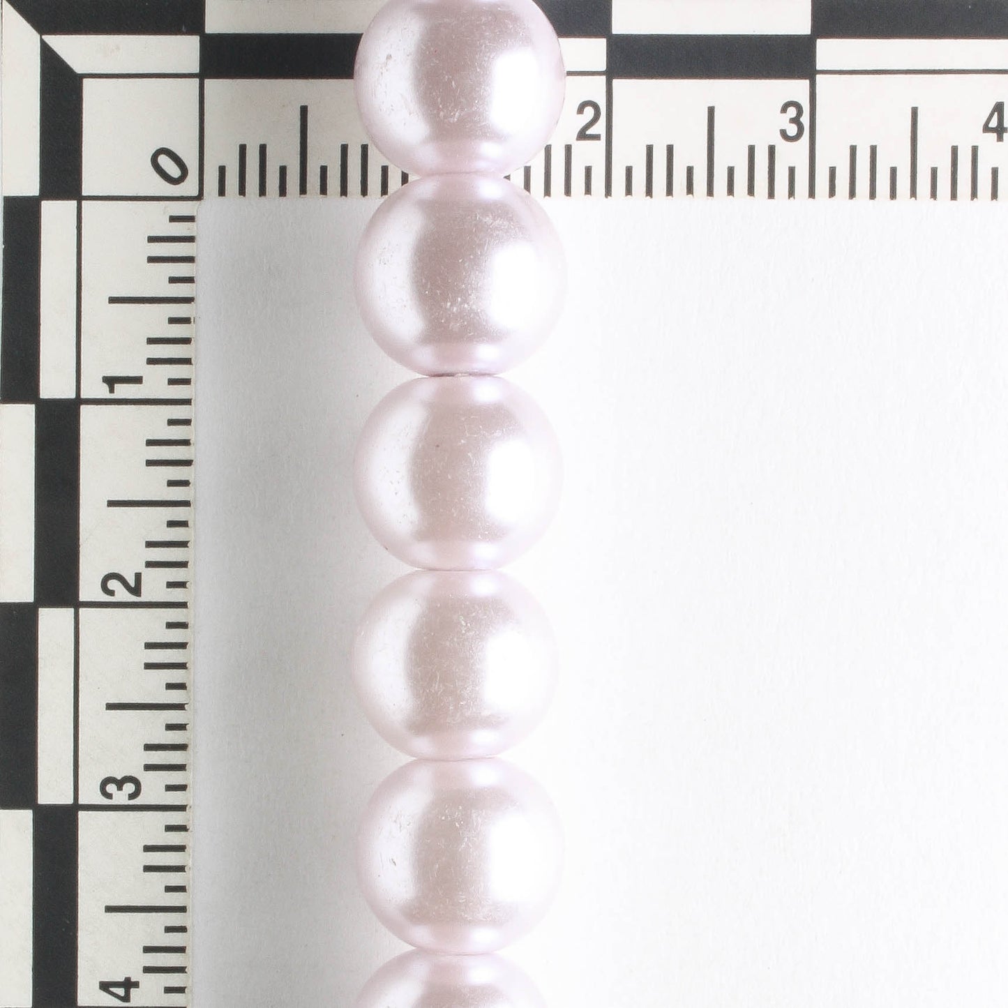10mm Glass Pearls - 8" strand