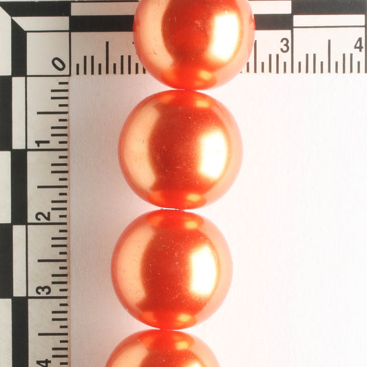 16mm Glass Pearls - 8" strand