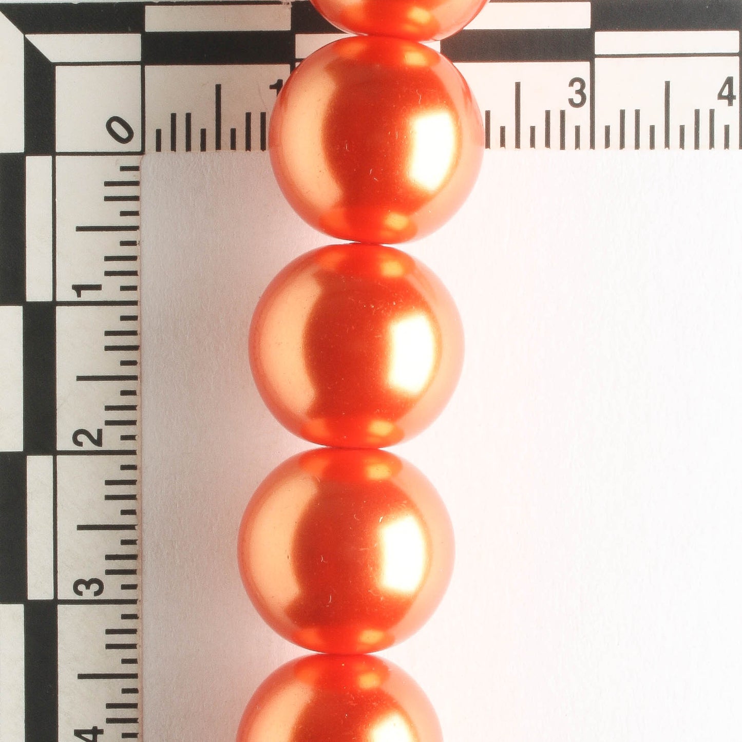 14mm Glass Pearls - 8" strand