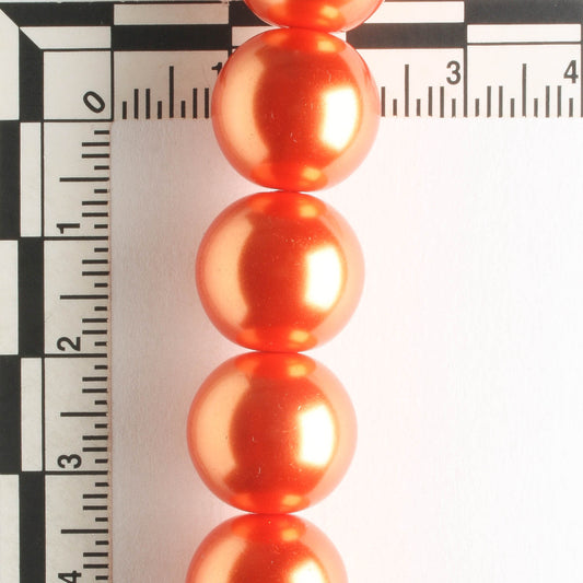 14mm Glass Pearls - 8" strand