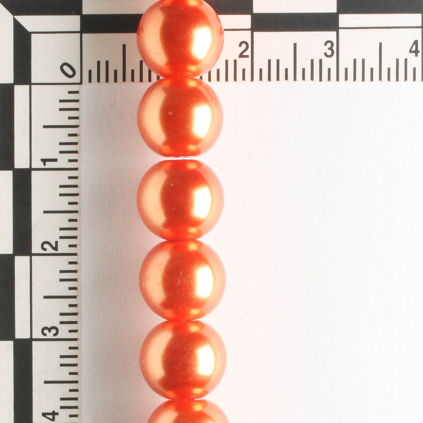 10mm Glass Pearls - 8" strand