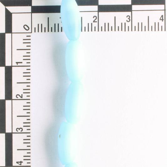 13mm x 6mm Cat's Eye Glass - 8" strand