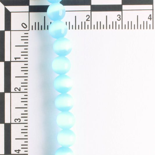 6mm Cat's Eye Glass - 8" strand