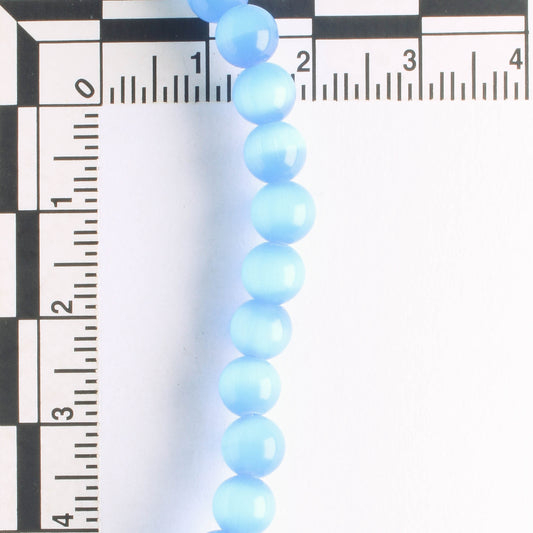 6mm Cat's Eye Glass - 8" strand