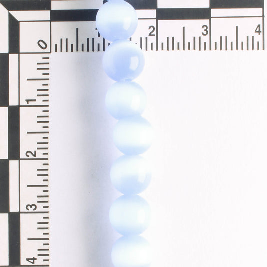 8mm Cat's Eye Glass - 8" strand