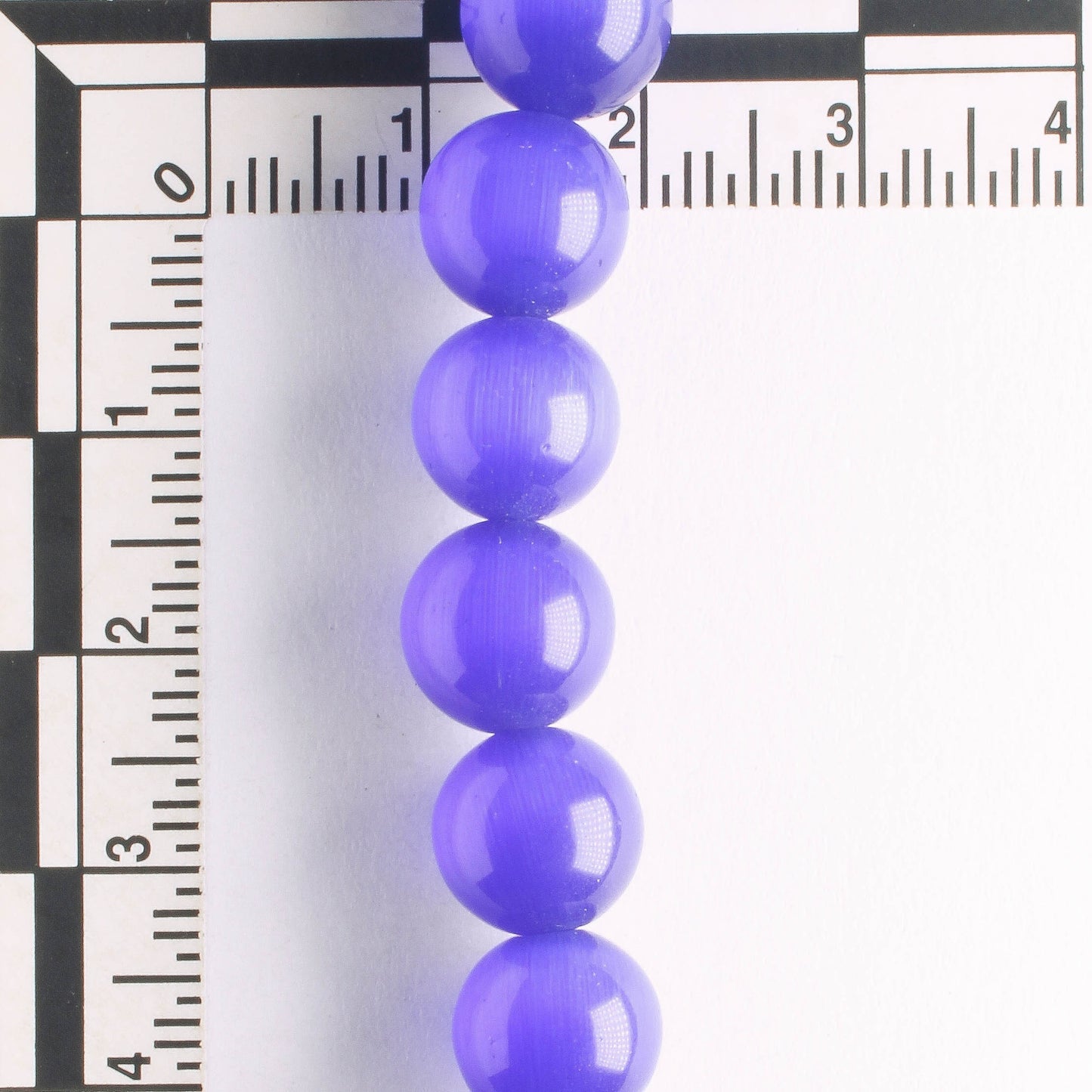 10mm Cat's Eye Glass - 8" strand