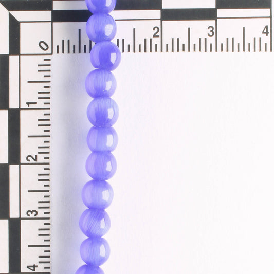 6mm Cat's Eye Glass - 8" strand