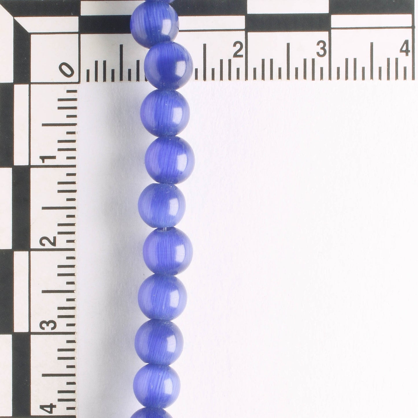 6mm Cat's Eye Glass - 8" strand