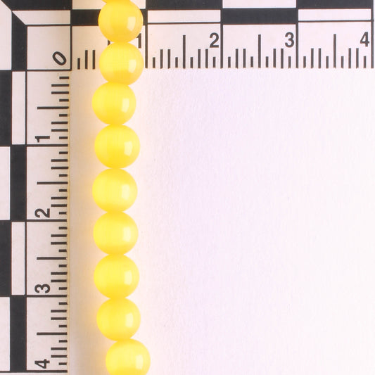 6mm Cat's Eye Glass - 8" strand