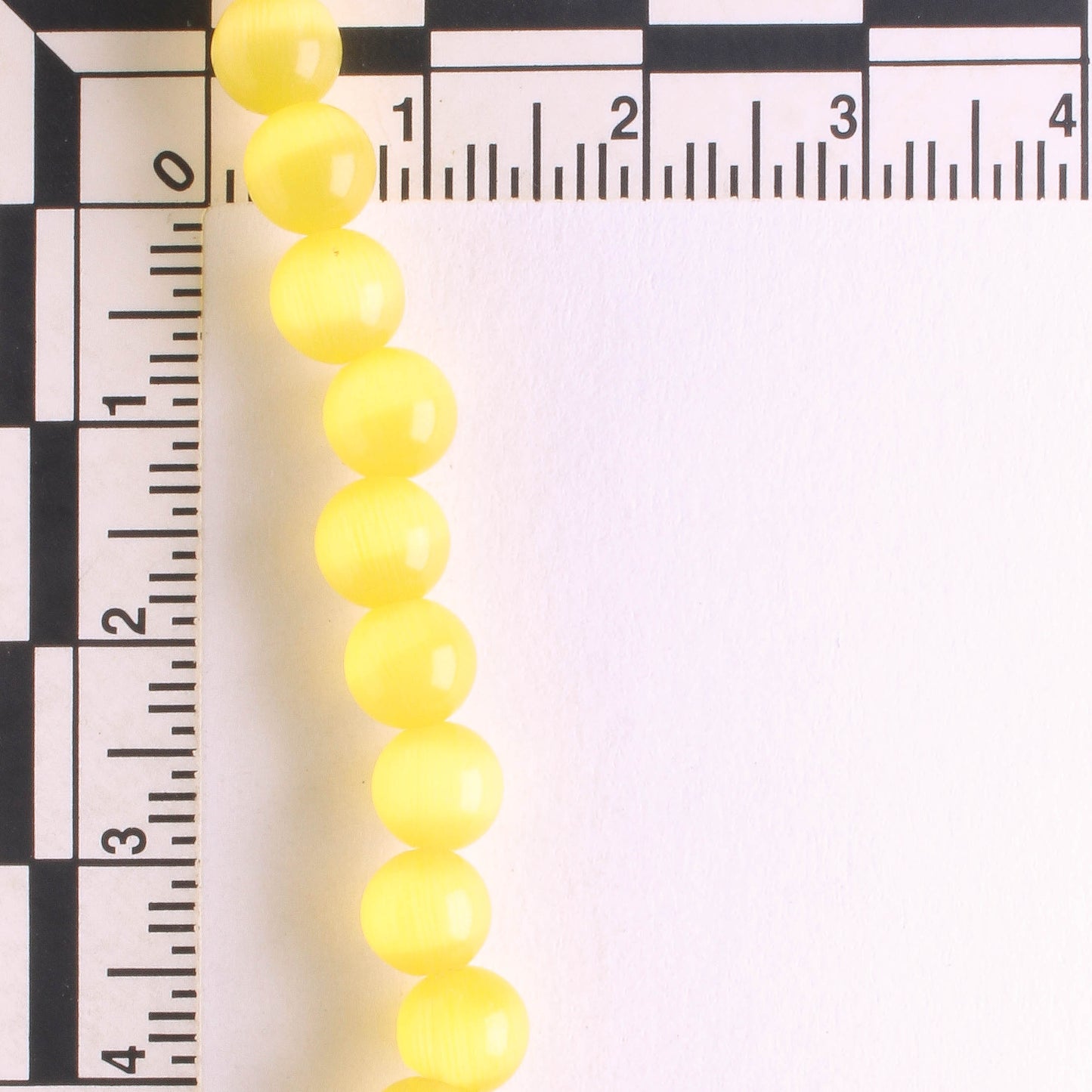6mm Cat's Eye Glass - 8" strand