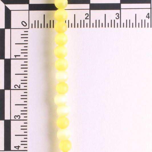 4mm Cat's Eye Glass - 8" strand