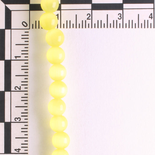 6mm Cat's Eye Glass - 8" strand