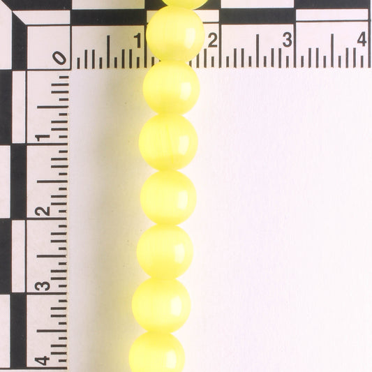 8mm Cat's Eye Glass - 8" strand