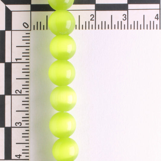 8mm Cat's Eye Glass - 8" strand