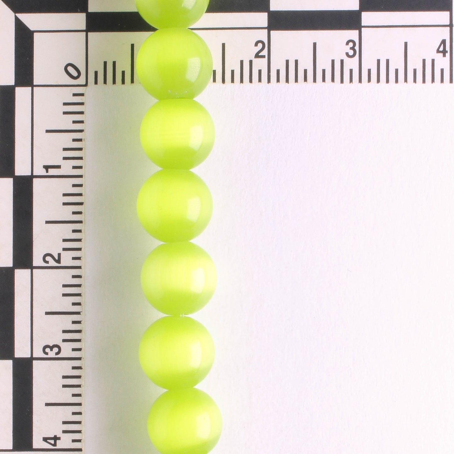 8mm Cat's Eye Glass - 8" strand