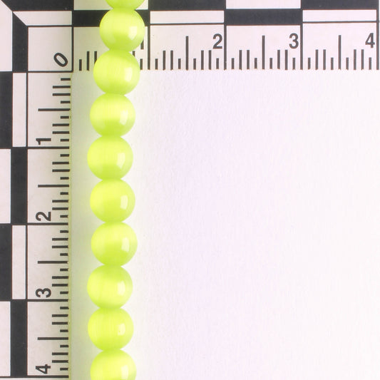 6mm Cat's Eye Glass - 8" strand