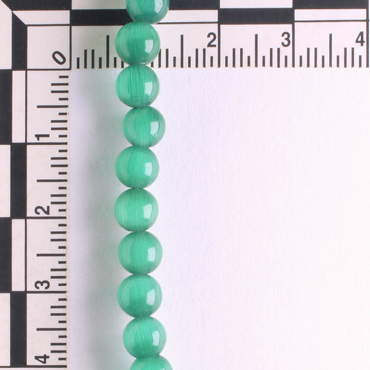 6mm Cat's Eye Glass - 8" strand