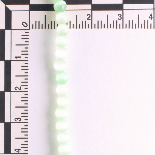 4mm Cat's Eye Glass - 8" strand
