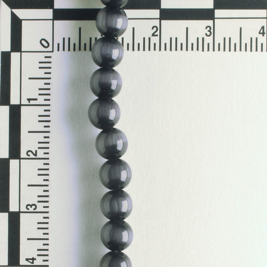6mm Cat's Eye Glass - 8" strand