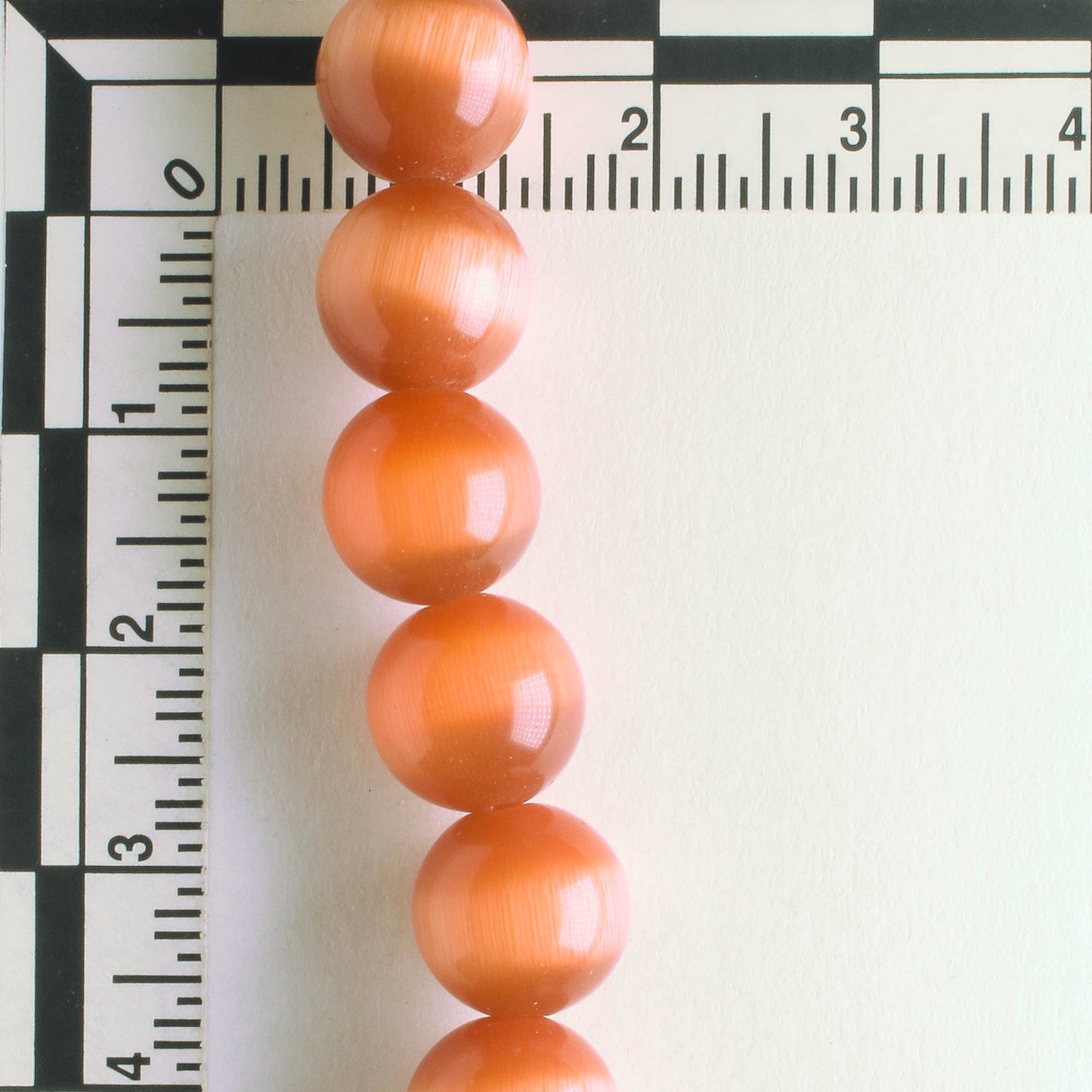 10mm Cat's Eye Glass - 8" strand