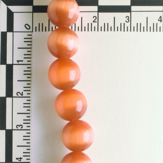 10mm Cat's Eye Glass - 8" strand