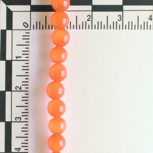 6mm Cat's Eye Glass - 8" strand