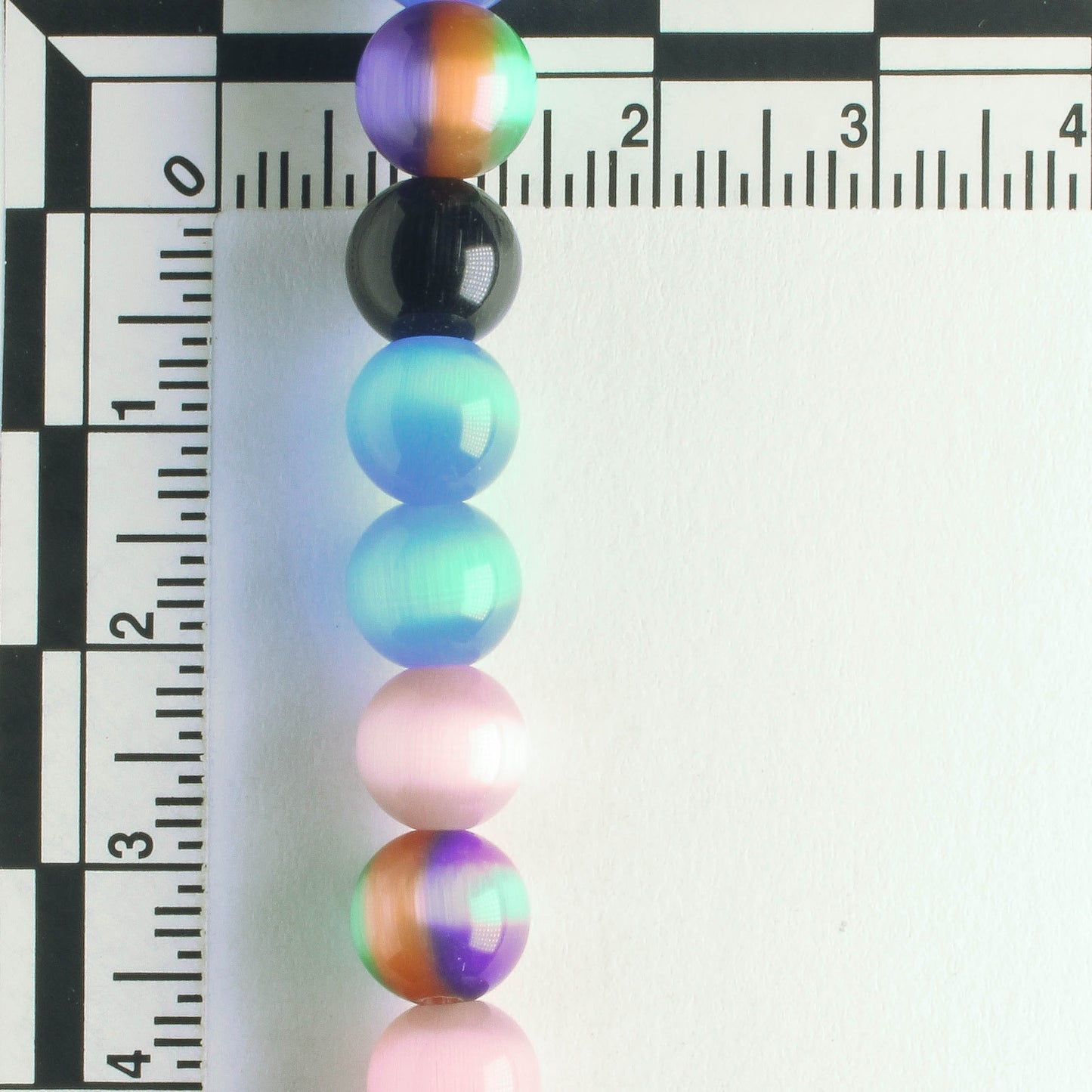 8mm Cat's Eye Glass - 8" strand