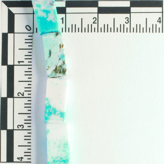 Chalk Turquoise, Dyed - 8" strand