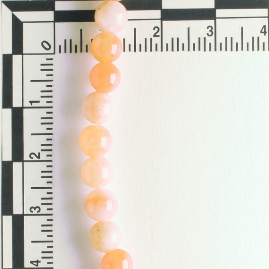 Peach Quartz - 8" strand