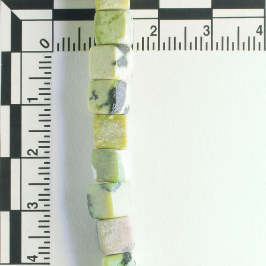 Yellow Chalk Turquoise, Dyed - 8" strand